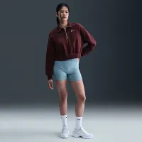 Nike Sportswear Phoenix Fleece жіноча 1/4-Zip Cropped світшот колір червоний