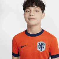 Netherlands (чоловічі Team) 2024/25 Stadium Home Big дитячі Nike Dri-FIT Soccer Replica Jersey Orange