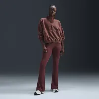 Nike One жіноча Therma-FIT оверсайз 1/2-Zip Fleece Top колір коричневий