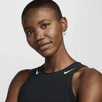 Nike AeroSwift жіноча Dri-FIT ADV Cropped Running Tank Top колір чорний