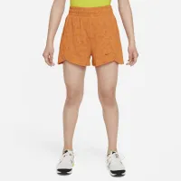 Nike Dri-FIT Breezy Big детские (Girls') С высокой Талией тренировочные шорты Orange