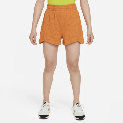 Nike Dri-FIT Breezy Big дитячі (Girls') З високою талією тренувальні шорти Orange