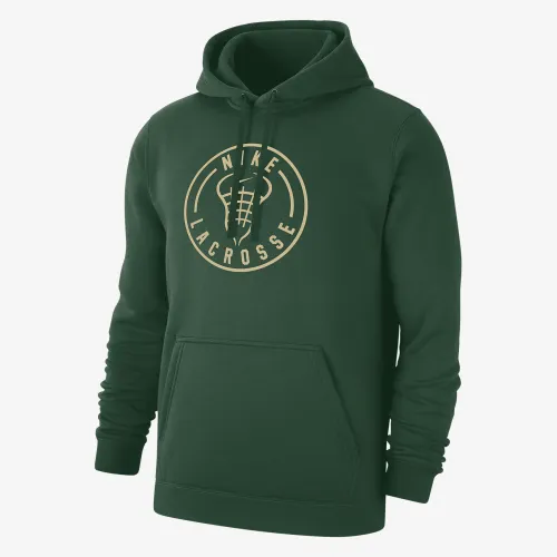 Nike мужские Lacrosse Pullover Толстовка с капюшоном цвет зеленый