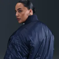 Nike Sportswear женская Therma-FIT Reversible Bomber Куртка (большие размеры) синий
