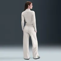 Nike Sportswear Phoenix Plush женская Slim Long-Sleeve Cozy Fleece 1/2-Zip Top цвет серый