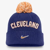 Cleveland Guardians Peak чоловічі Nike MLB Cuffed Pom Beanie блакитний