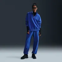 Nike Sportswear Phoenix Fleece женская оверсайз 1/4-Zip свитшот синий