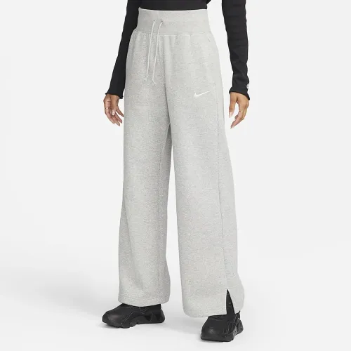 Nike Sportswear Phoenix Fleece жіноча З високою талією Wide-Leg Sweatpants колір сірий
