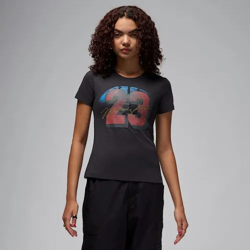 Nike Jordan Essential женская Slim футболка цвет черный