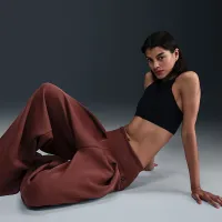 Nike Sportswear Tech Fleece жіноча З високою талією Pleated Pants колір коричневий