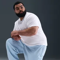Nike Solo Swoosh чоловічі Cuffed Fleece Pants блакитний