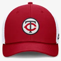 Minnesota Twins Cooperstown Rise чоловічі Nike Dri-FIT MLB Trucker Adjustable Hat колір червоний