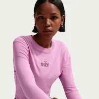 Nike Sportswear жіноча Slim Long-Sleeve футболка колір фіолетовий