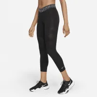 Nike Pro женская Mid-Rise Crop лосины цвет черный