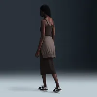 Nike Sportswear Chill Knit женская Tight Mini-Rib Tank Костюм цвет коричневый