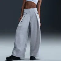 Nike Sportswear Tech Fleece жіноча З високою талією Pleated Pants колір сірий