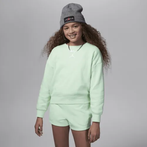Nike Jordan Icon Play Big детские оверсайз Crew цвет зеленый