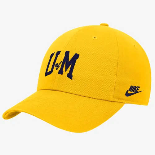 Michigan Nike College Adjustable Cap Yellow