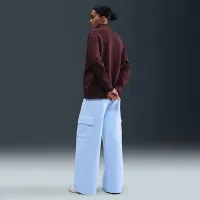 Nike Sportswear Phoenix Fleece женская оверсайз 1/4-Zip Long свитшот цвет красный