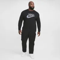 Nike Sportswear Club Long-Sleeve футболка колір чорний