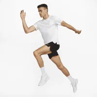 Nike Miler чоловічі Dri-FIT UV Short-Sleeve Running Top колір білий