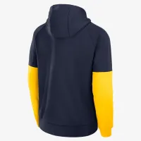 Nike Michigan Wolverines Fitness Men’s Jordan Brand Therma College Pullover Толстовка з капюшоном блакитний