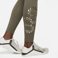 Nike Therma-FIT One женская Mid-Rise Graphic Training Leggings Green