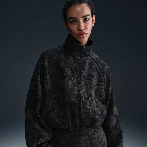 Nike Sportswear Collection женская оверсайз Jacquard Track Куртка цвет черный