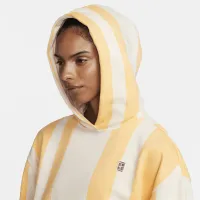 NikeCourt Heritage женская Dri-FIT Printed Tennis Толстовка с капюшоном цвет коричневый