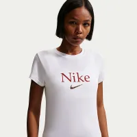 Nike Sportswear женская Cropped футболка цвет белый