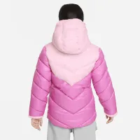 Nike Colorblock Chevron Puffer Куртка Little Kids Куртка Pink