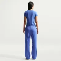 Nike Sportswear Phoenix Fleece женская Mid-Rise Open-Hem Pants синий