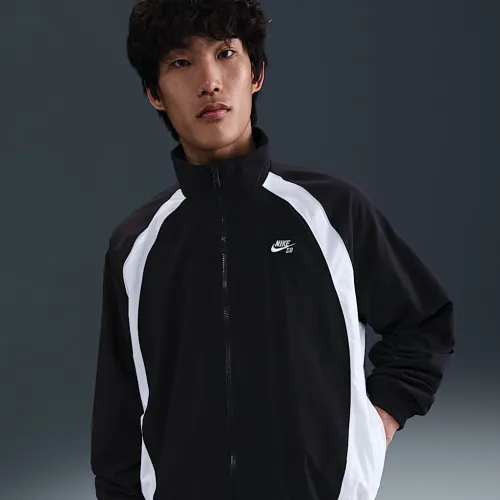 Nike SB Full-Zip Woven Skate Куртка колір чорний