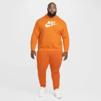 Nike Sportswear Club Fleece мужские Graphic Pullover Толстовка с капюшоном Orange