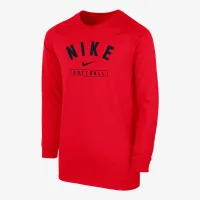 Nike Big дитячі Softball Long-Sleeve футболка колір червоний