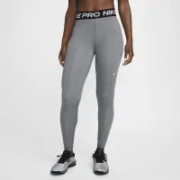 Nike Pro женская Mid-Rise Mesh-Paneled лосины цвет серый