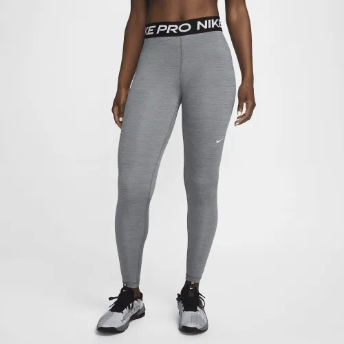 Nike Pro женская Mid-Rise Mesh-Paneled лосины цвет серый