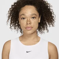Nike Pro жіноча Dri-FIT Cropped Tank Top колір білий