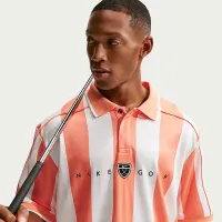 Nike Fairway Fresh мужские Dri-FIT Loose Short-Sleeve для гольфа Polo Orange