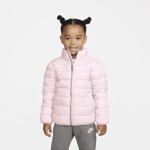 Nike Solid Puffer Jacket Little Kids' Jacket Pink