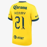 Henry Martín Club America 2024/25 Stadium Home чоловічі Nike Dri-FIT Soccer Jersey Yellow