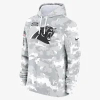 Carolina Panthers Salute to Service Primary Edge Club чоловічі Nike NFL Pullover Толстовка з капюшоном колір білий