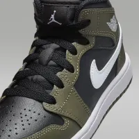 Nike Jordan 1 Mid Little дитячі Кросівки колір чорний