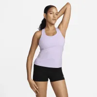 Nike Swoosh жіноча Medium-Support Padded Sports Bra Tank колір фіолетовий
