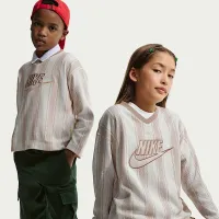 Nike Sportswear Collection Big дитячі Long-Sleeve Mesh Jersey колір коричневий