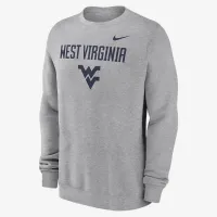 West Virginia Mountaineers Primetime Primary Stack чоловічі Nike College Pullover Crew колір сірий