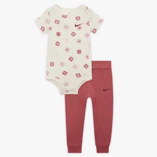 Nike Baby (12-24M) 2-Piece Printed Bodysuit набор цвет коричневый