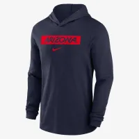 Arizona Wildcats Sideline чоловічі Nike Dri-FIT College Long-Sleeve Hooded Top блакитний