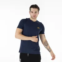 Футболка Alpha Industries Basic T Small Logo 188505435 - Синяя
