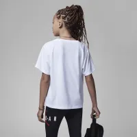 Nike Jordan Big дитячі футболка колір білий